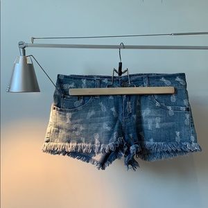 Pineapple Jean Shorts